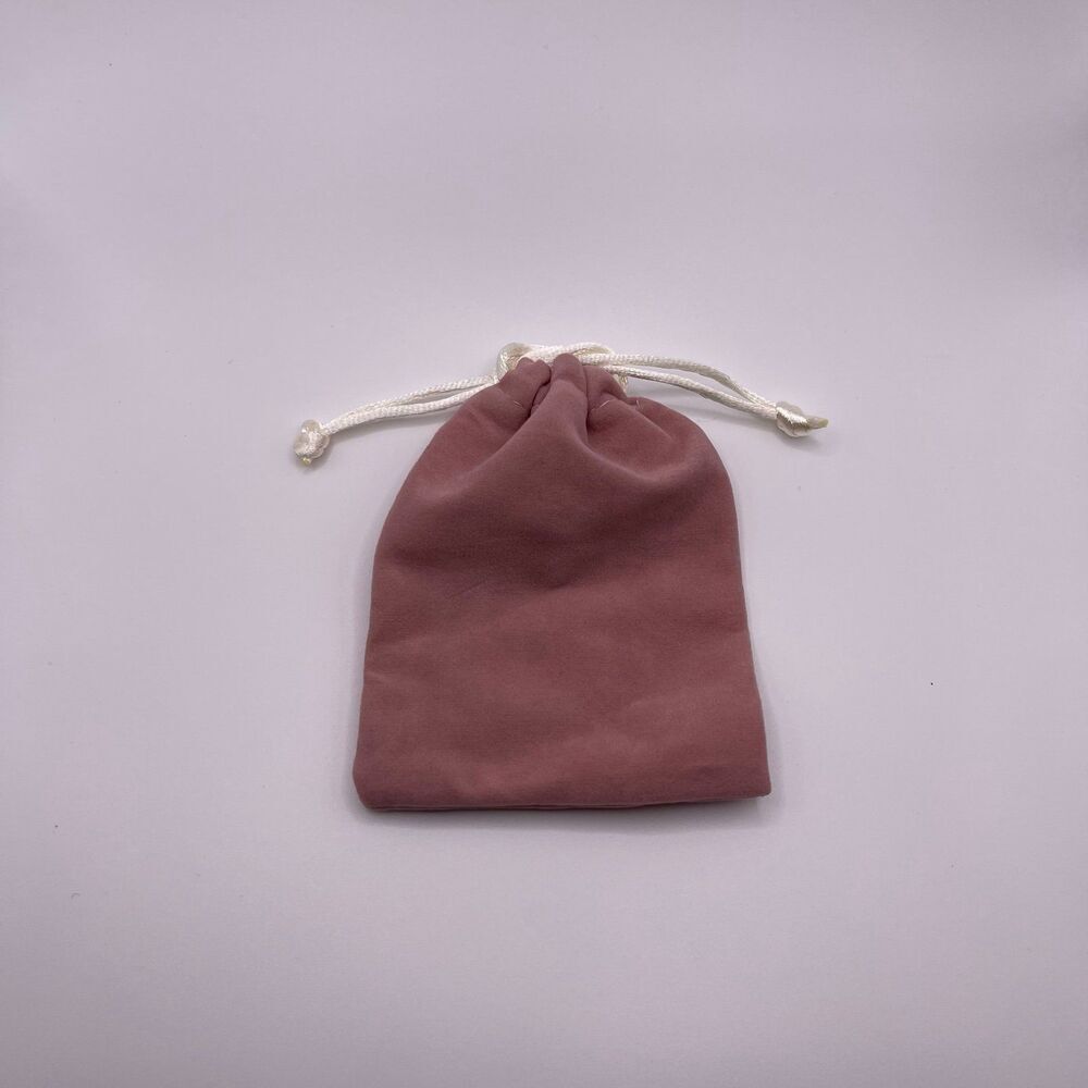 Macy’s Small Dust Pink Velour Gift Pouch Bag 4.5”x3.5”